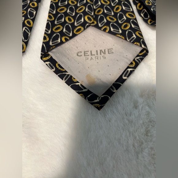 CELINE Men’s Tie 100% Silk authentic and Pre-owned - Picture 4 of 4